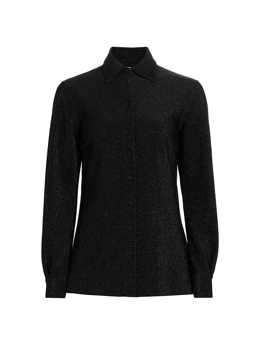 Womens Detta Starry Button-Front Shirt Product Image