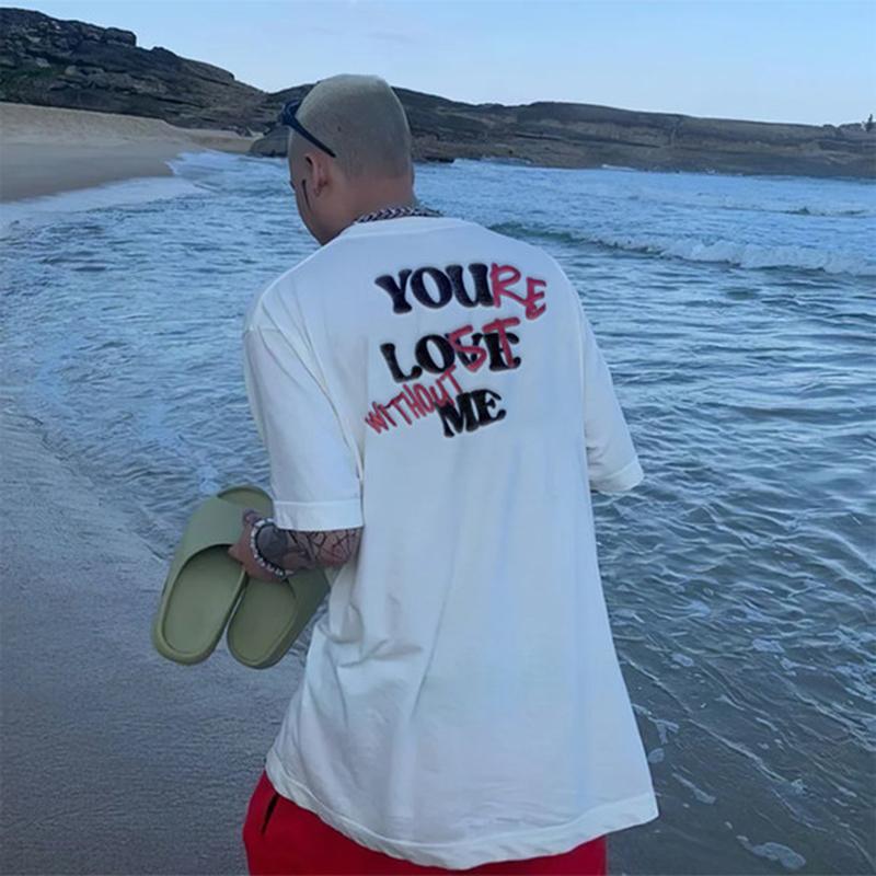Your Lost Without Me Puff Print Graphic Cotton T-Shirt Product Image