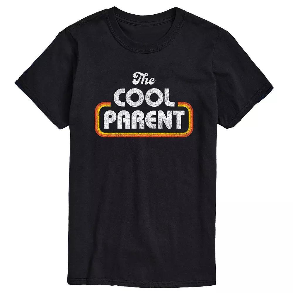 Big & Tall "The Cool Parent" Retro Graphic Tee, Men's, Size: XL Tall, Black Product Image