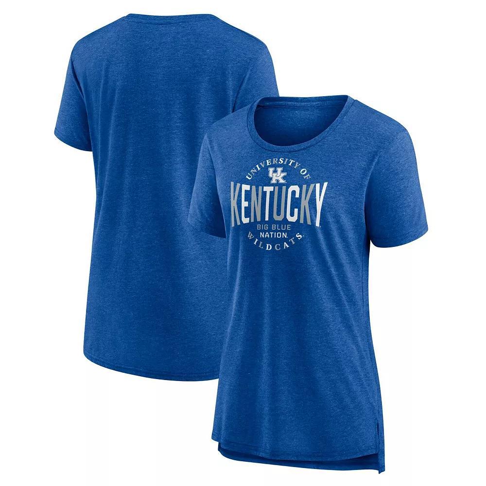 Womens Fanatics Gray Tennessee Volunteers True Classics Break It Down Tri-Blend T-Shirt Product Image