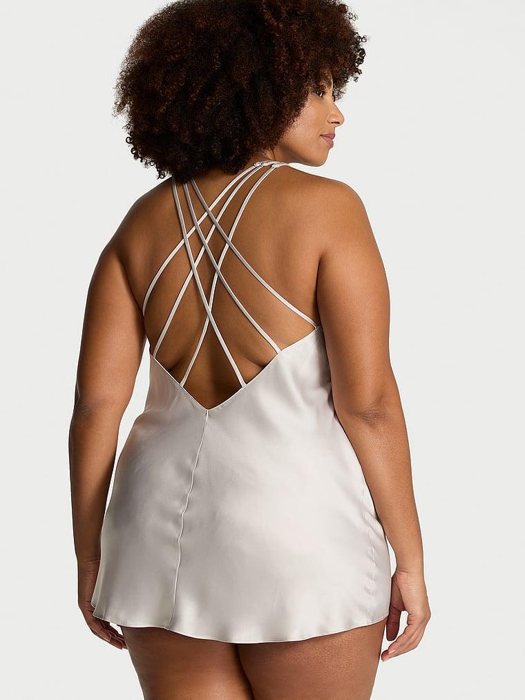 Scattered Shine Strap Satin Strappy-Back Slip Product Image