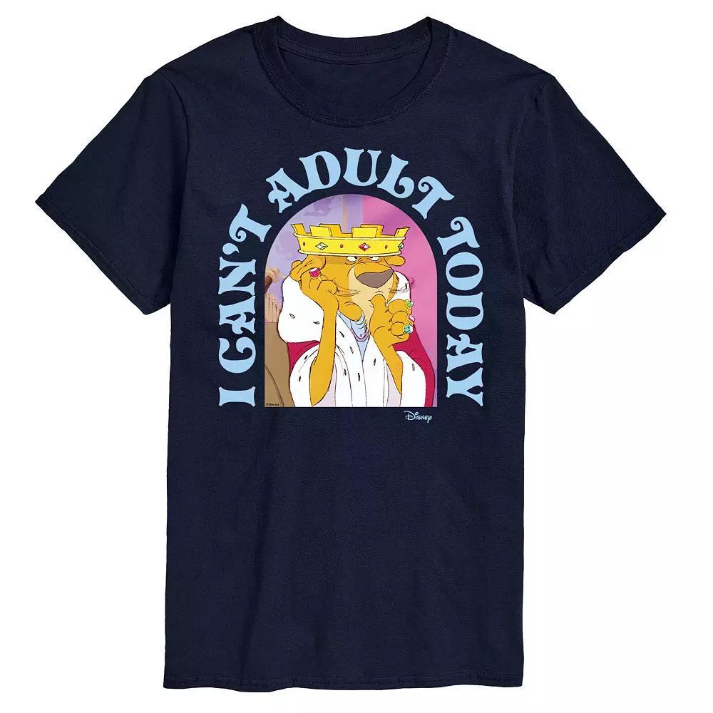 Disneys Robin Hood Prince John Mens Graphic Tee Blue Product Image