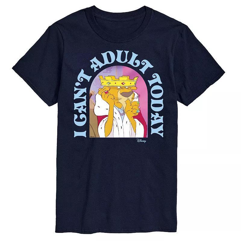 Disneys Robin Hood Prince John Mens Graphic Tee Blue Product Image