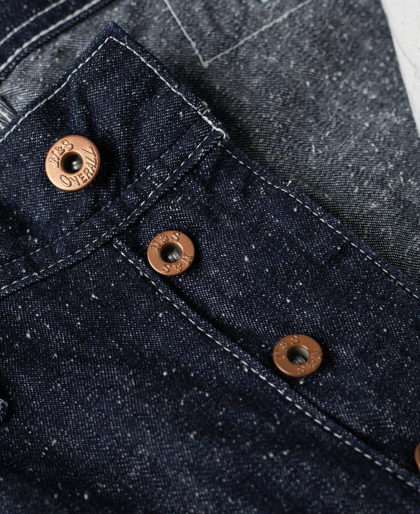Slub Pearl Yarn Indigo Denim Carpenter Pants Product Image