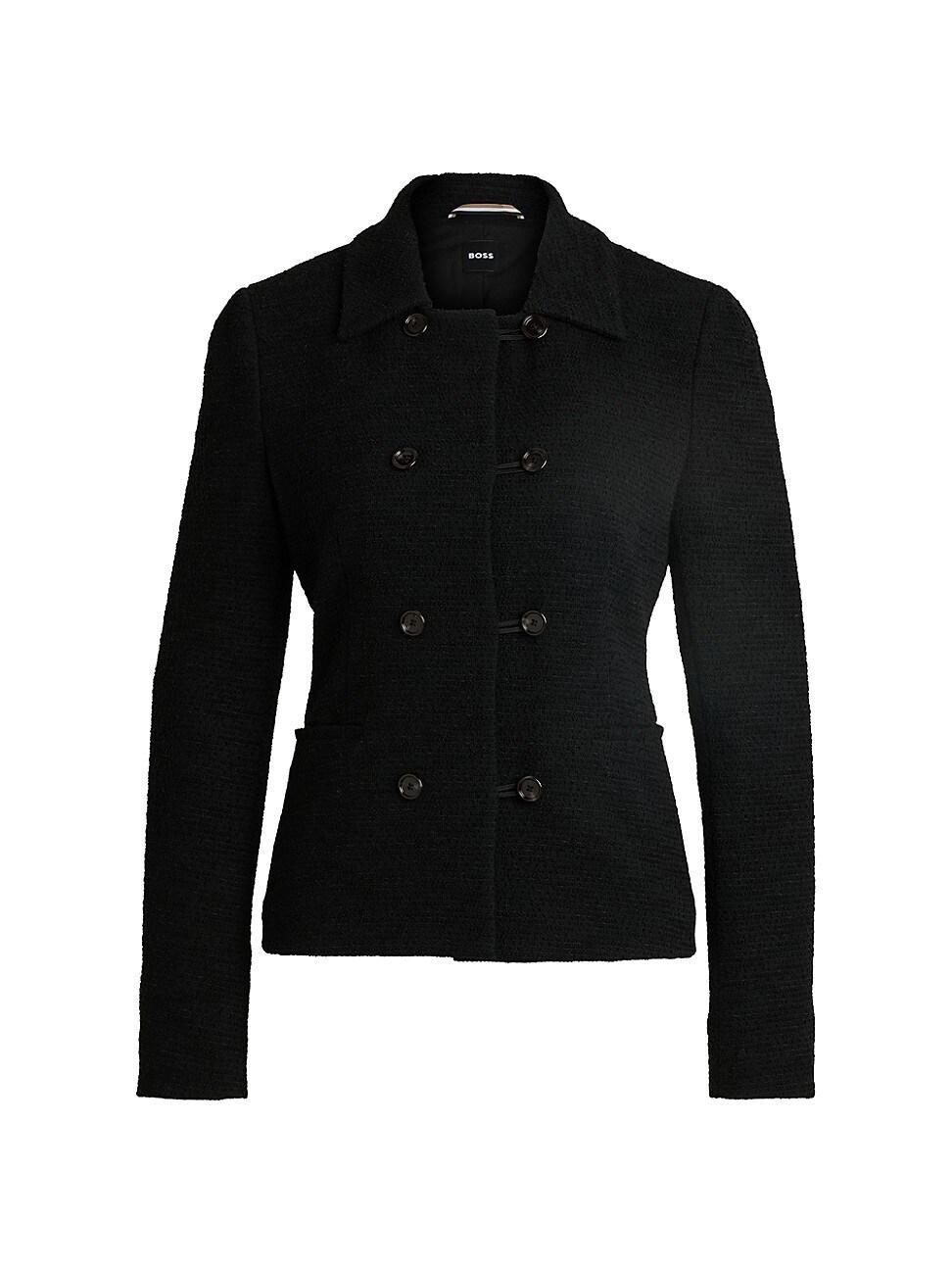 Womens Extra-Slim-Fit Jacket in Tweed Product Image