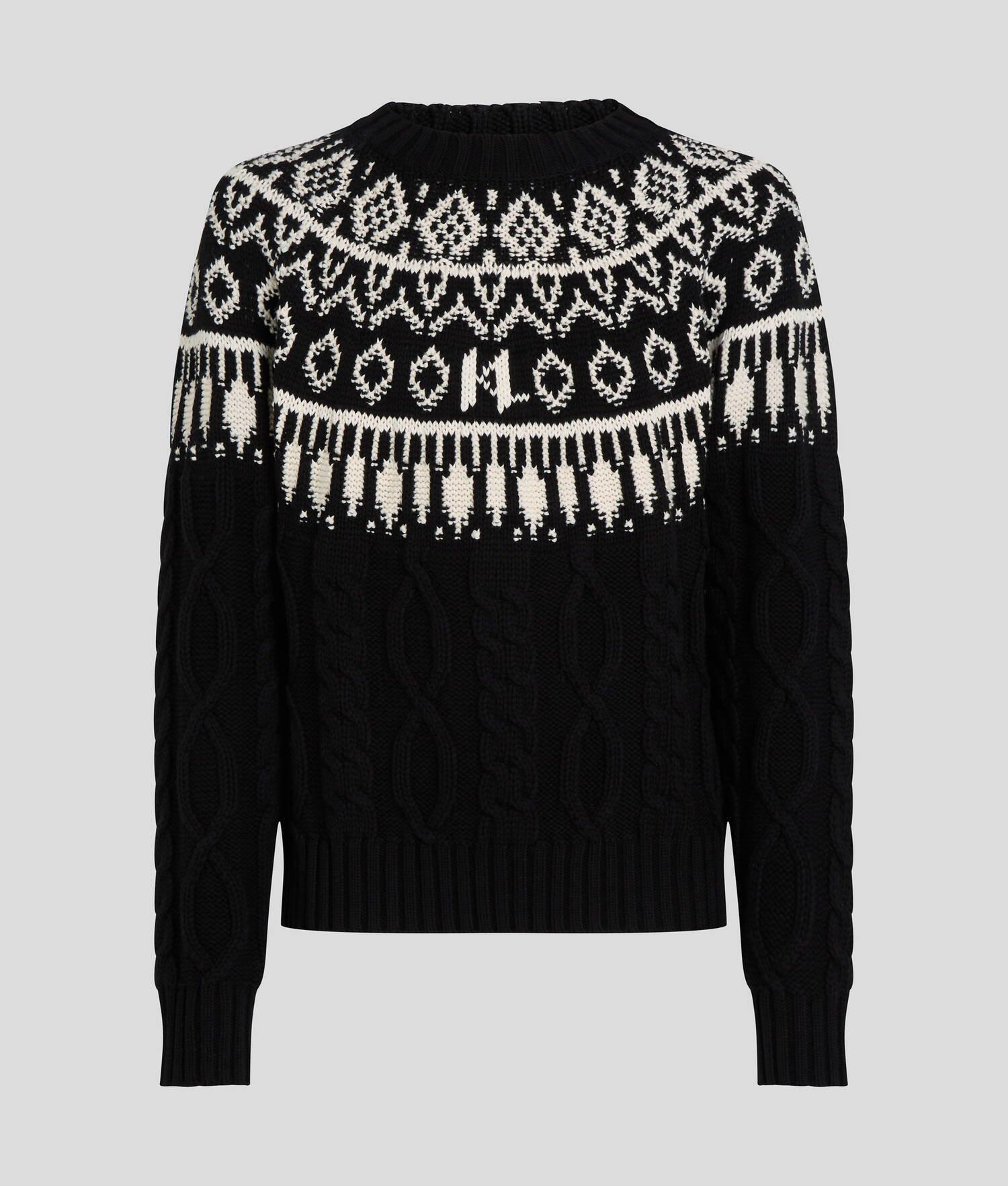 KL MONOGRAM FAIRISLE SWEATER  Product Image