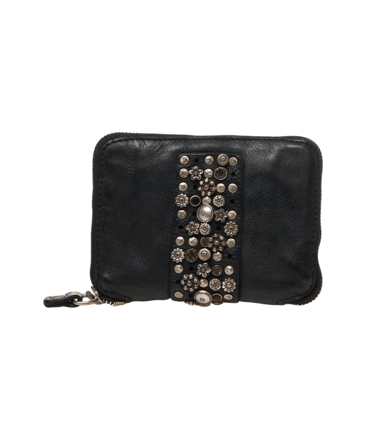 Leather wallet with stud detail Product Image