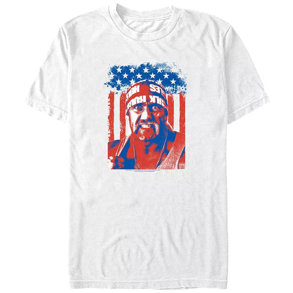 Big & Tall WWE Hulk Hogan Patriotic Phyton Graphic Tee, Men's, Size: 3XB, White Product Image