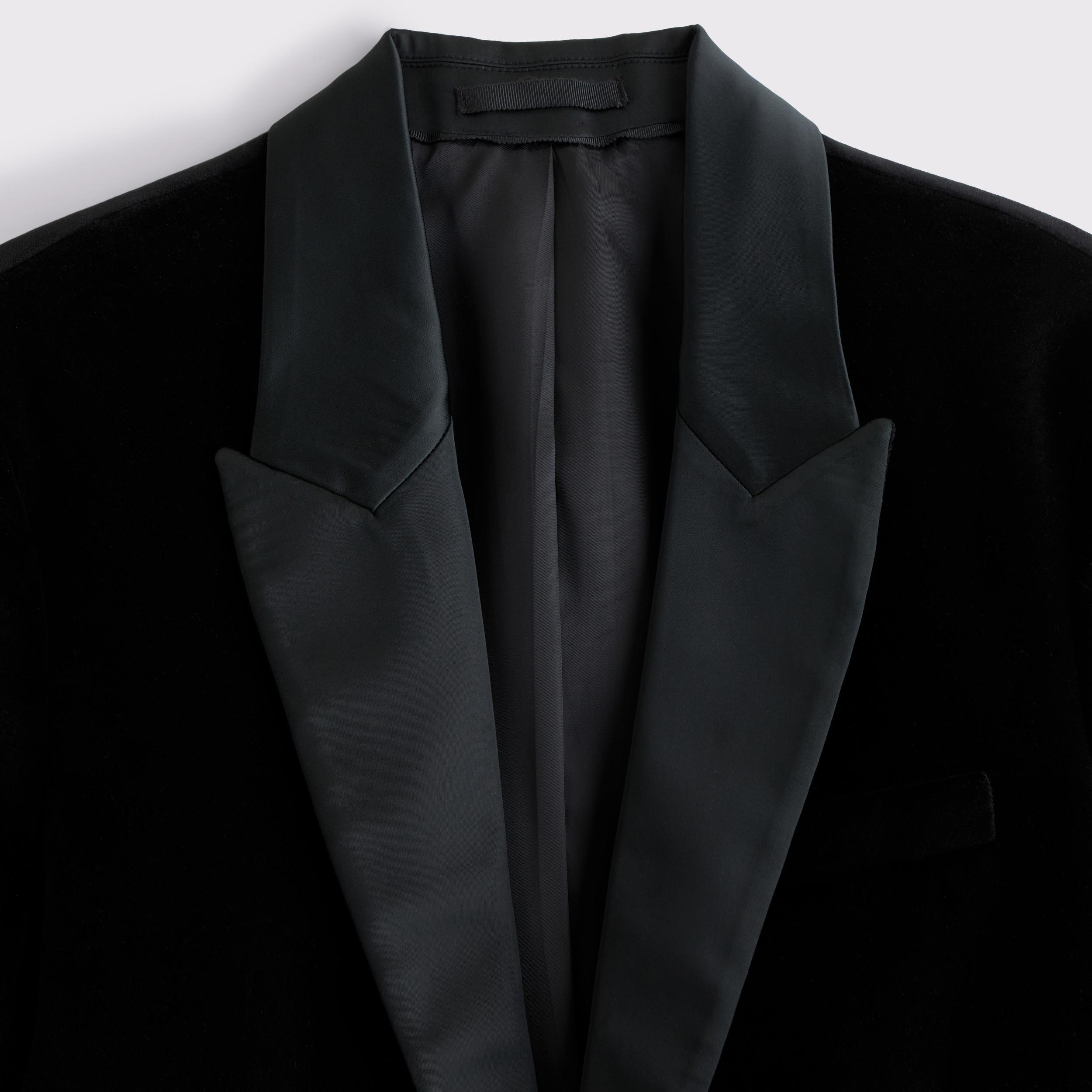 The A&F Collins Tailored Classic Velvet Blazer Product Image