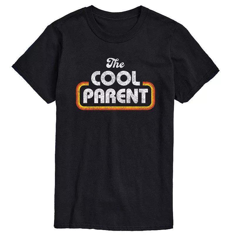Big & Tall "The Cool Parent" Retro Graphic Tee, Men's, Size: XL Tall, Black Product Image