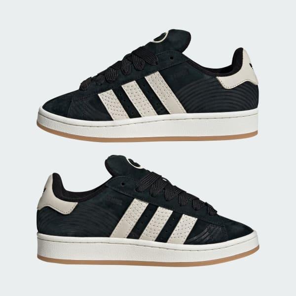 Womens adidas Campus 00s Athletic Shoe - Core Black / Cream White / Gum Product Image