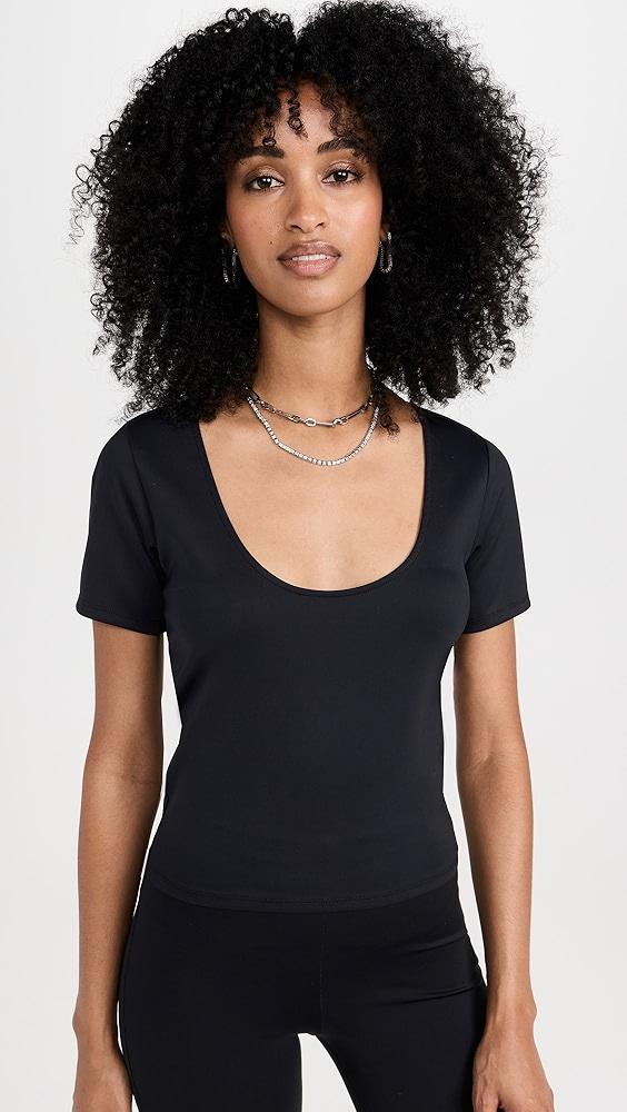 Good American Scuba Scoop Crop Tee | Shopbop Product Image