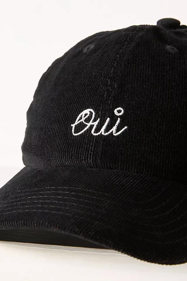 Clare V. Corduroy Oui Baseball Cap Product Image