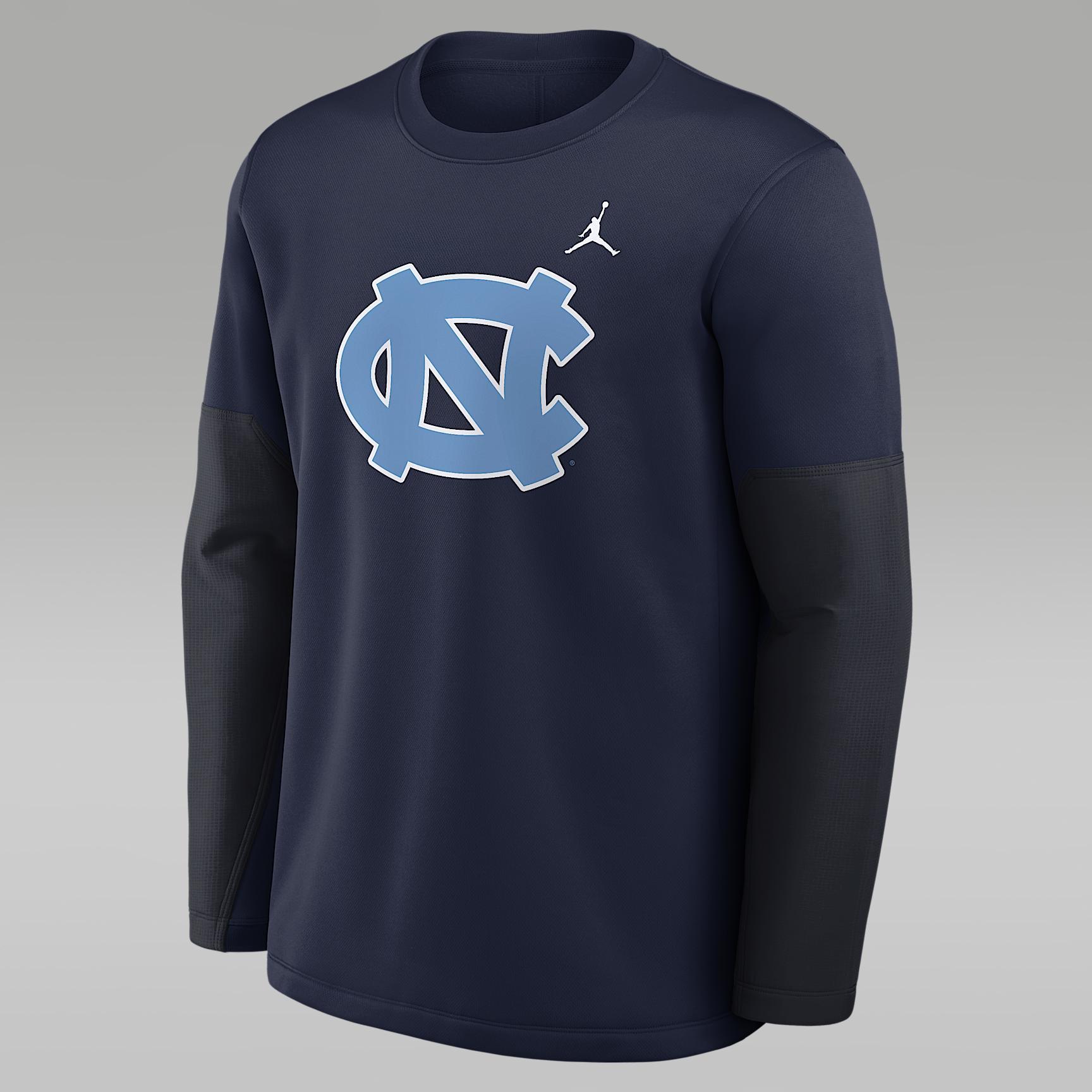Men's Michigan Sideline Coach Jordan Brand Therma-FIT College Long-Sleeve T-Shirt Product Image