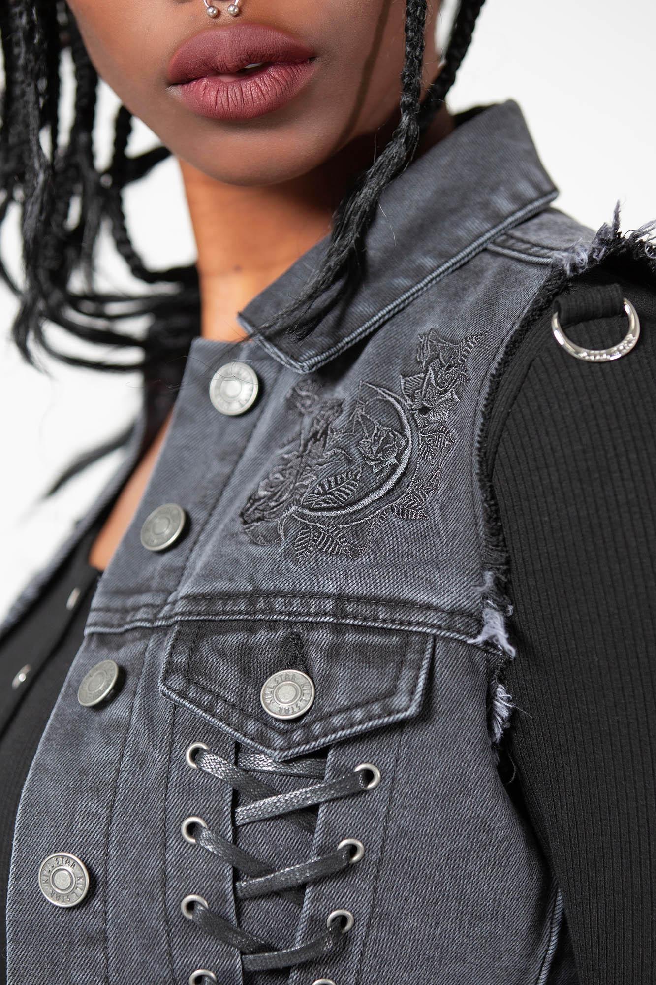 Azalia Denim Vest Female Product Image