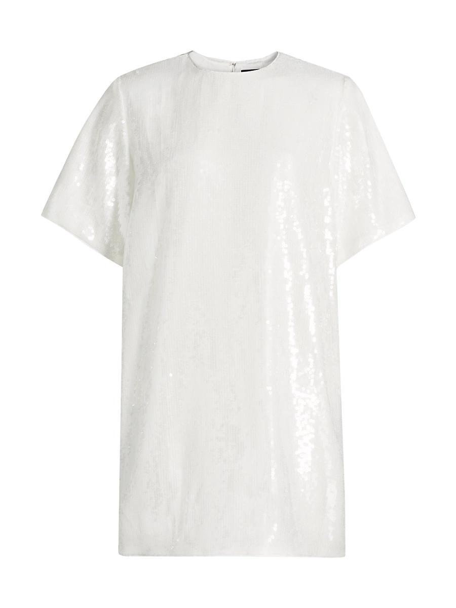 Womens Sequined Oversized T-Shirt Minidress Product Image