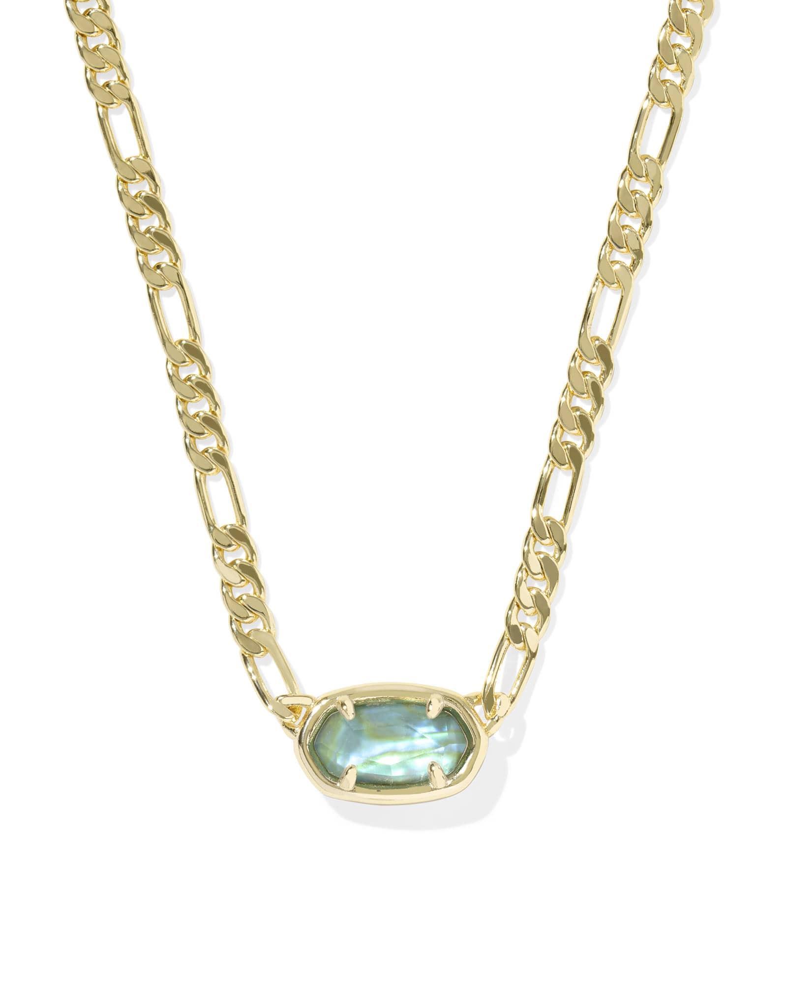 Elisa Gold Figaro Chain Short Pendant Necklace Product Image