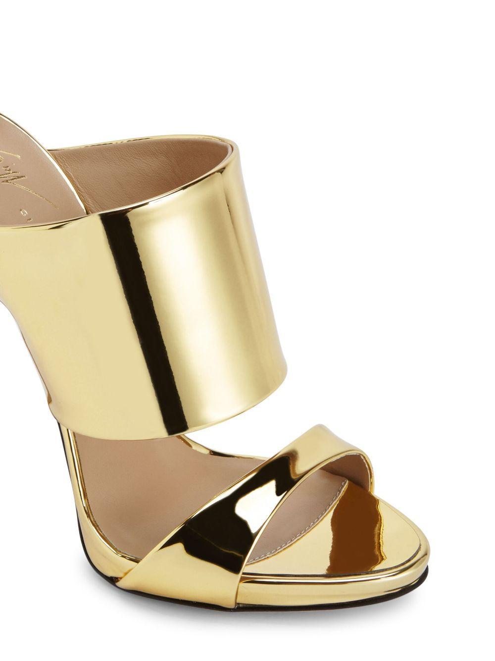 120mm Andrea metallic-finish sandals Product Image