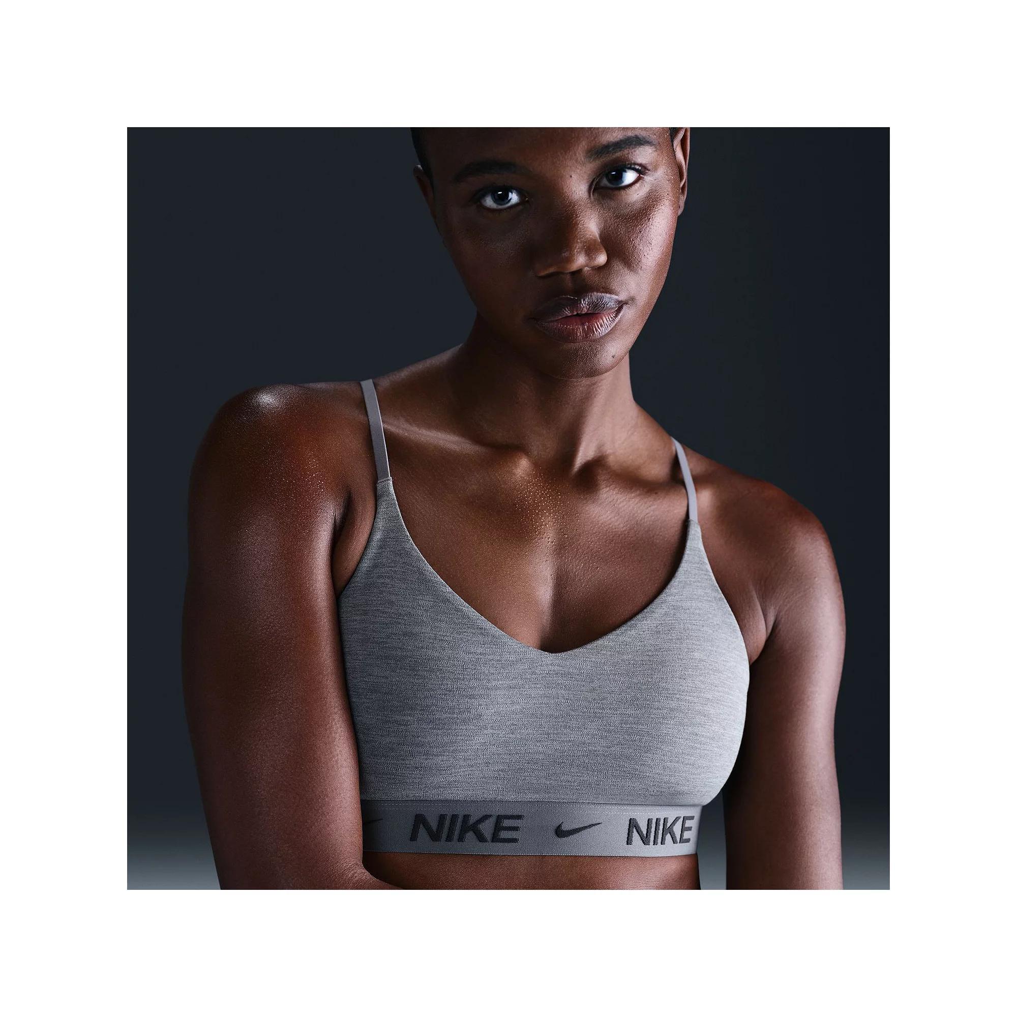 Nike Indy Light Support Padded Sports Bra, Women's, Size: Small, Grey Gray Product Image