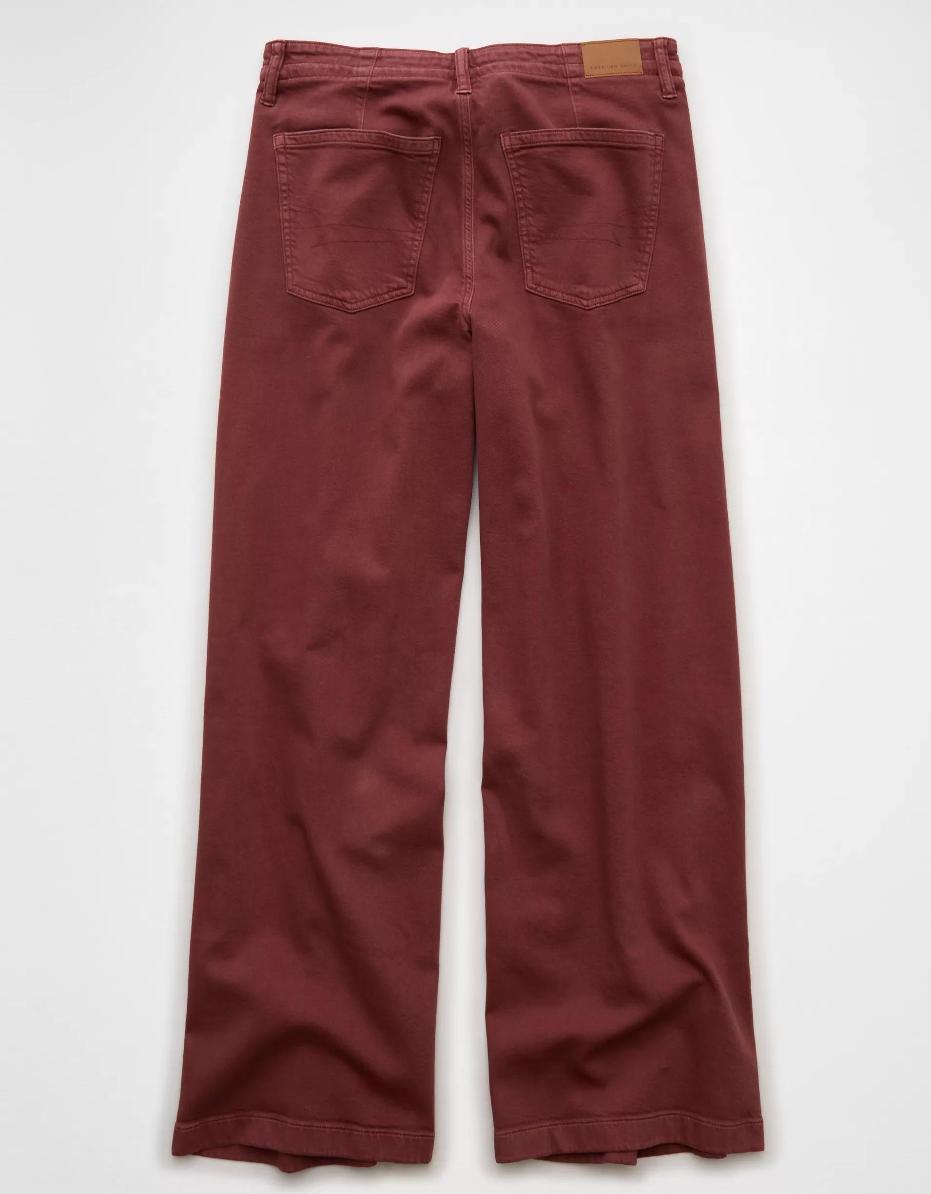 AE Dreamy Drape Stretch Low-Rise Ultra Wide-Leg Pant Product Image