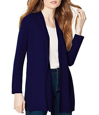 Jones New York Open Front Side Slit Icon Cardigan Product Image