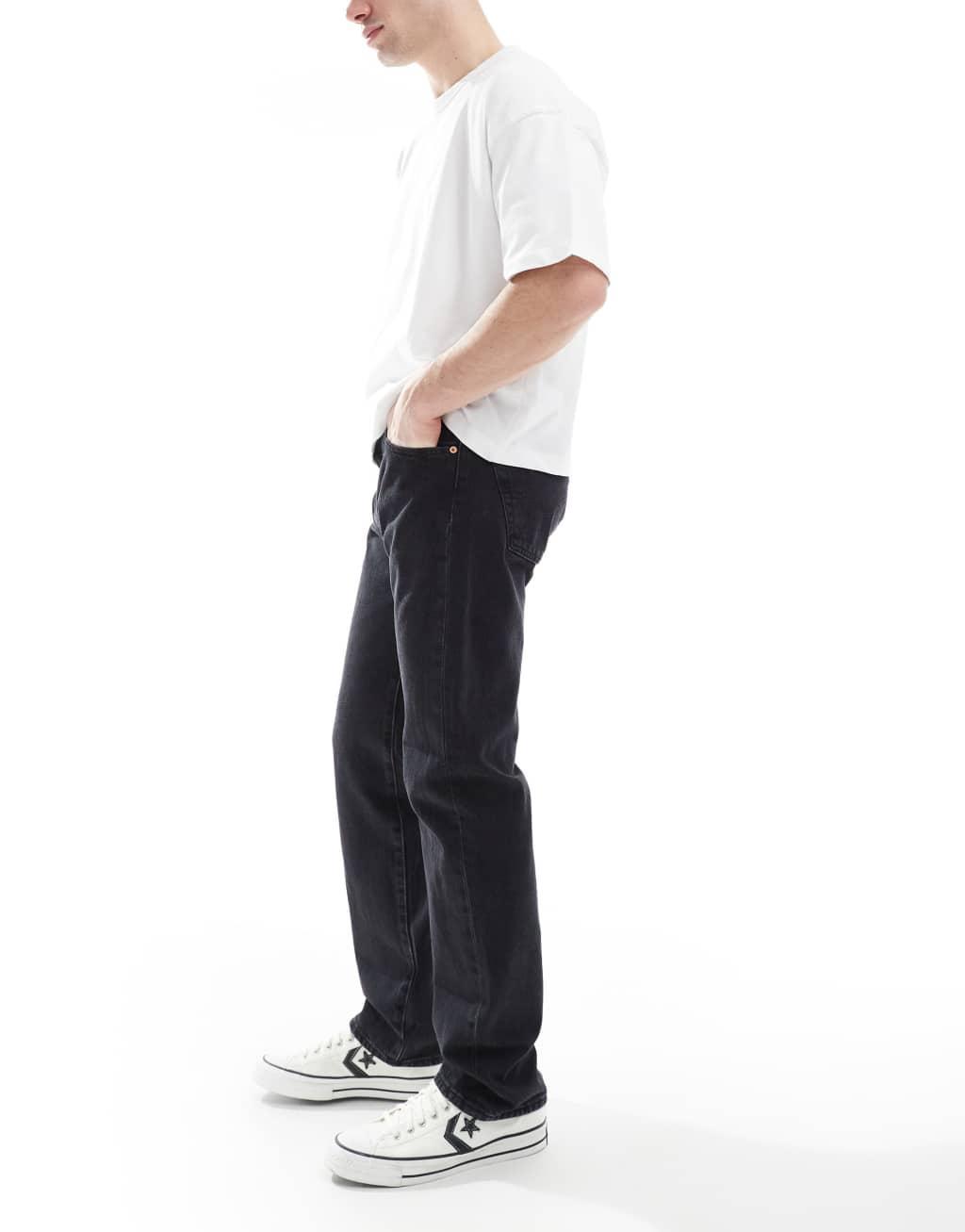 Levi's 501 '93 relaxed straight fit jeans in black Product Image