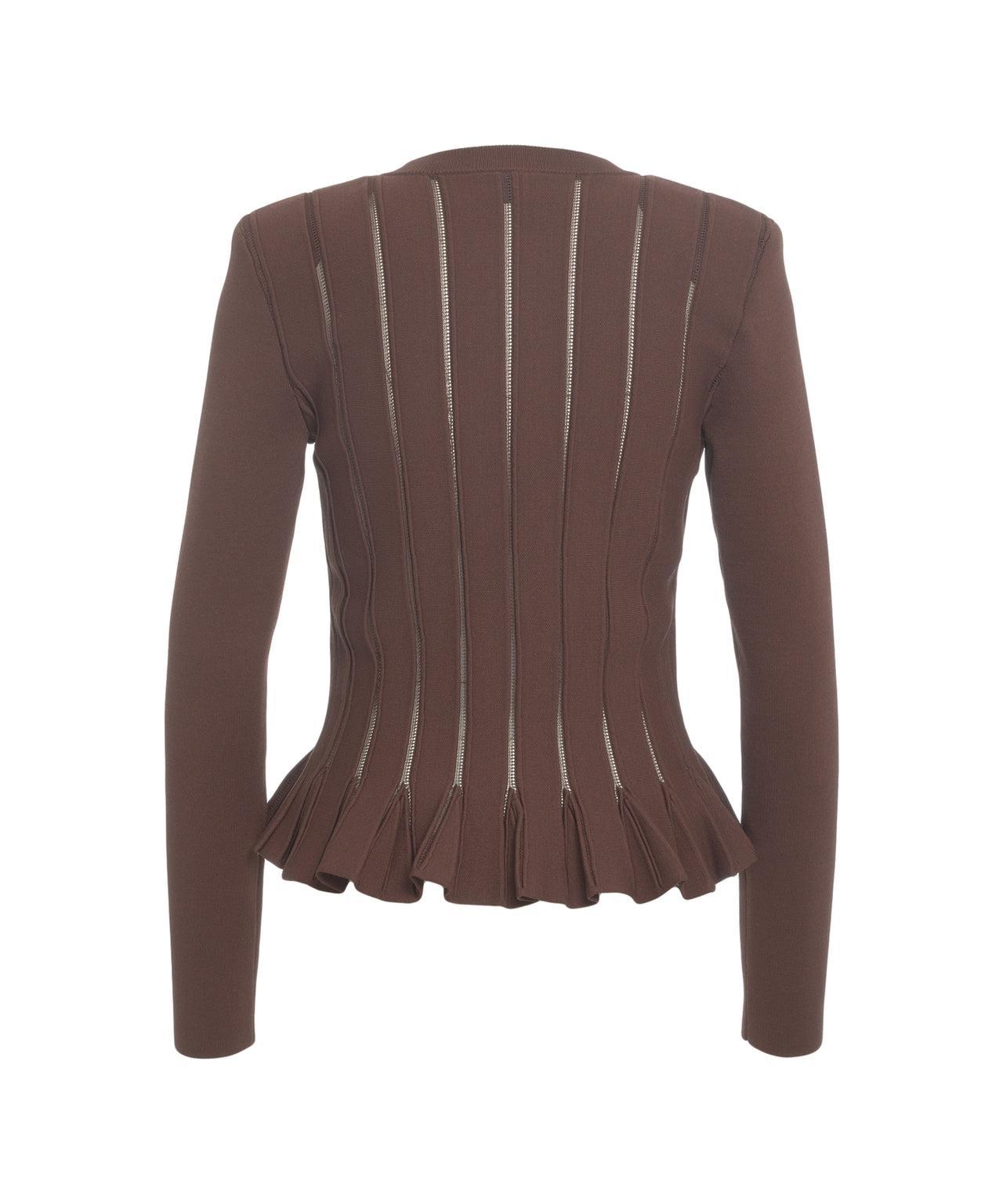 Cardigan with ruffle details Product Image