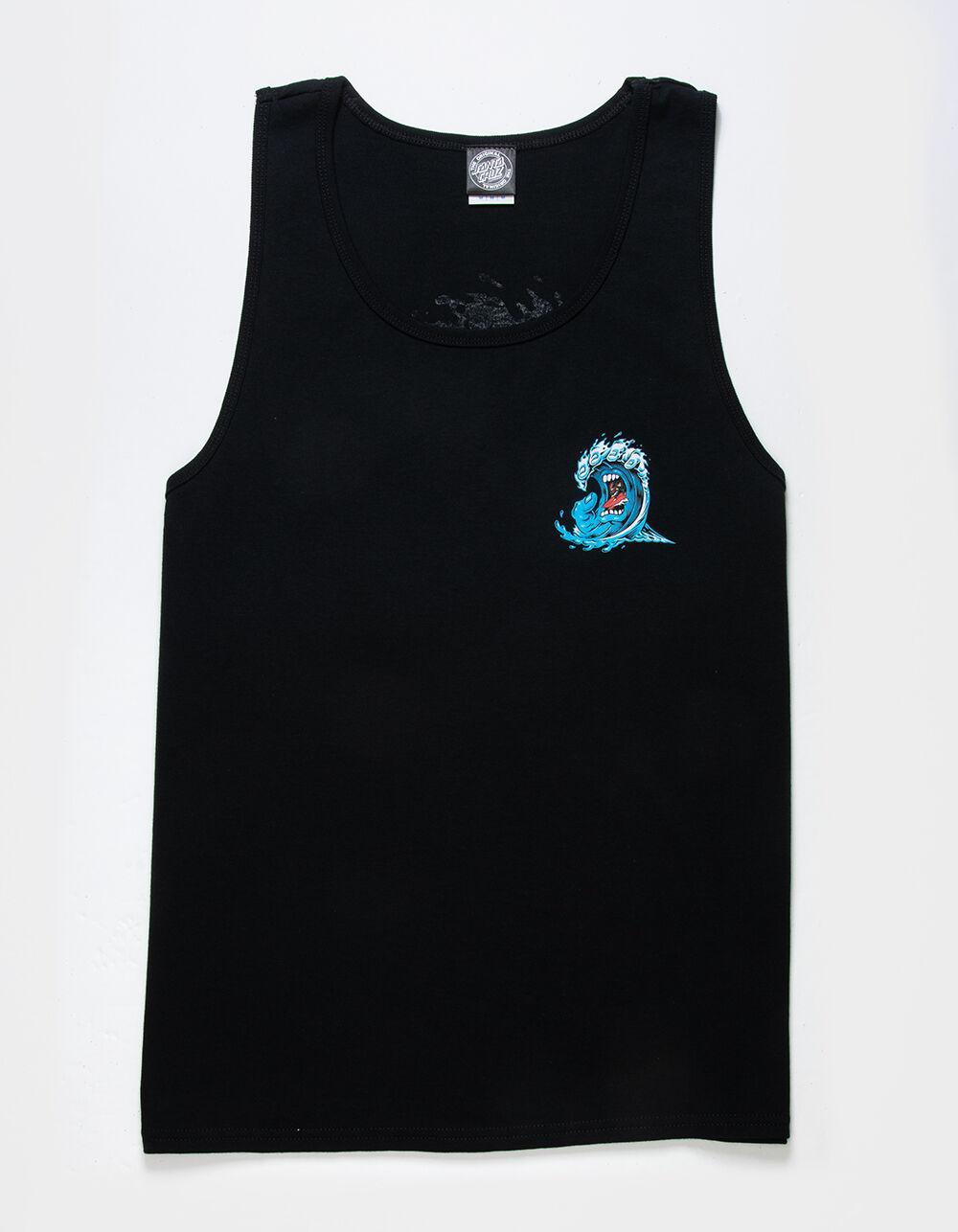 SANTA CRUZ Screaming Wave Mens Tank Top - BLACK Product Image