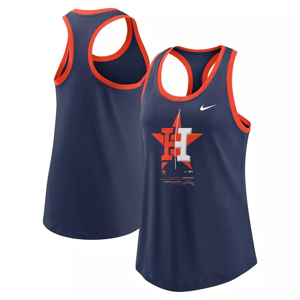 Women's Nike Navy Houston Astros Tech Tank Top, Size: Large, Blue Product Image