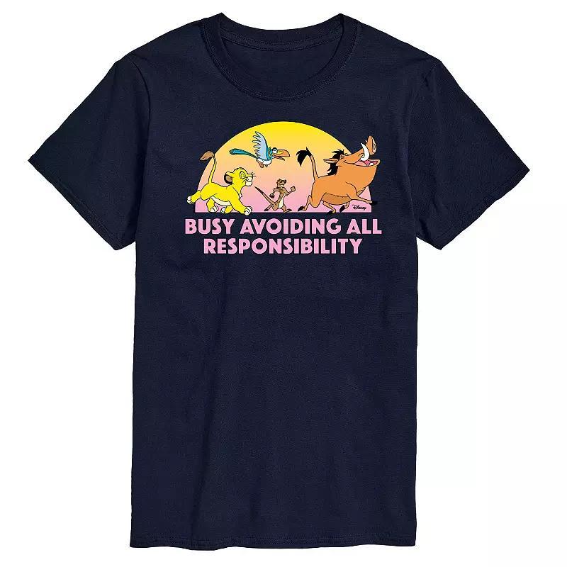 Disneys The Lion King Mens Avoiding All Responsibility Graphic Tee Product Image