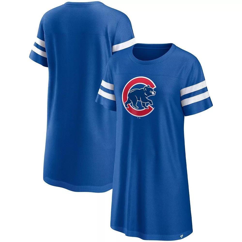 Women's Fanatics Branded Royal Chicago Cubs Iconic Mesh Dress, Size: Large, Blue Product Image