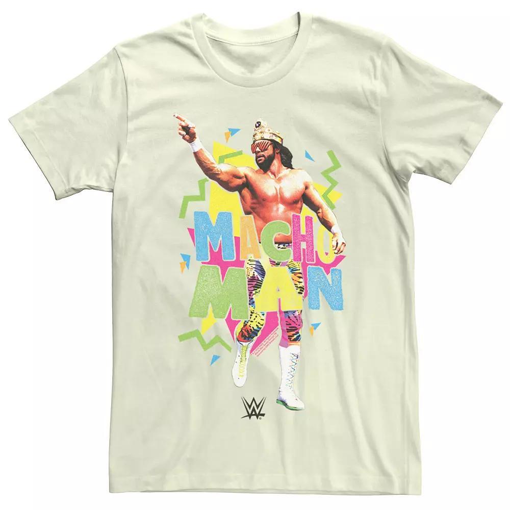 Mens WWE Macho Man Bright Party Poster Tee Product Image