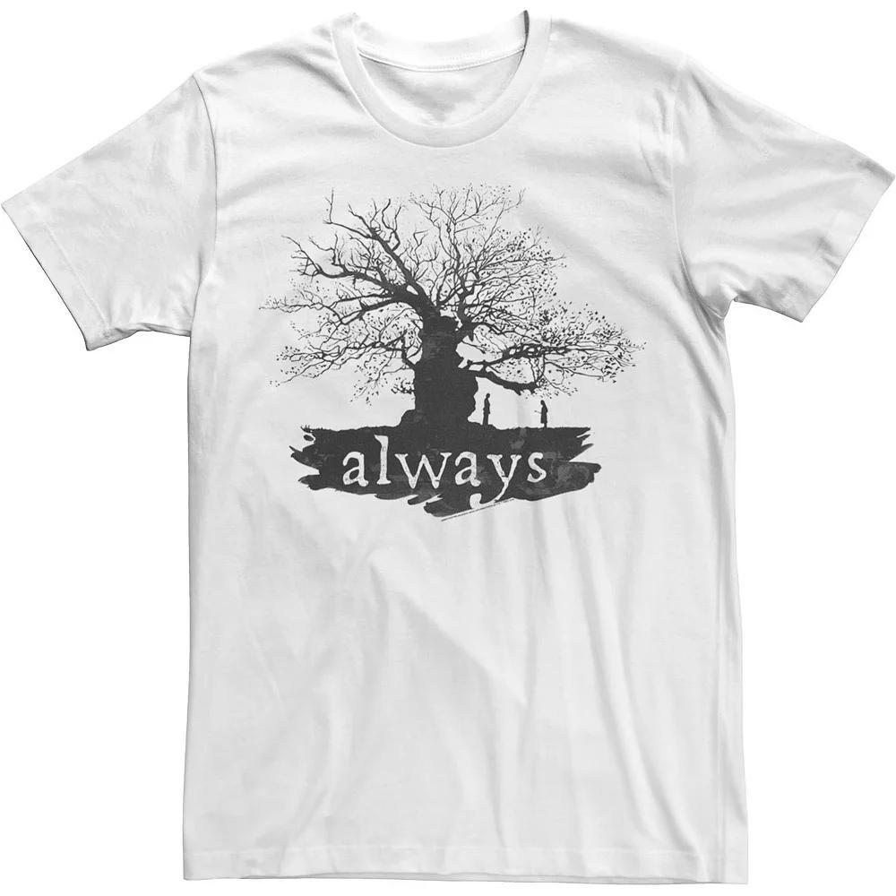 Men's Harry Potter Always Tree Silhouette Tee, Size: 3XL, White Product Image