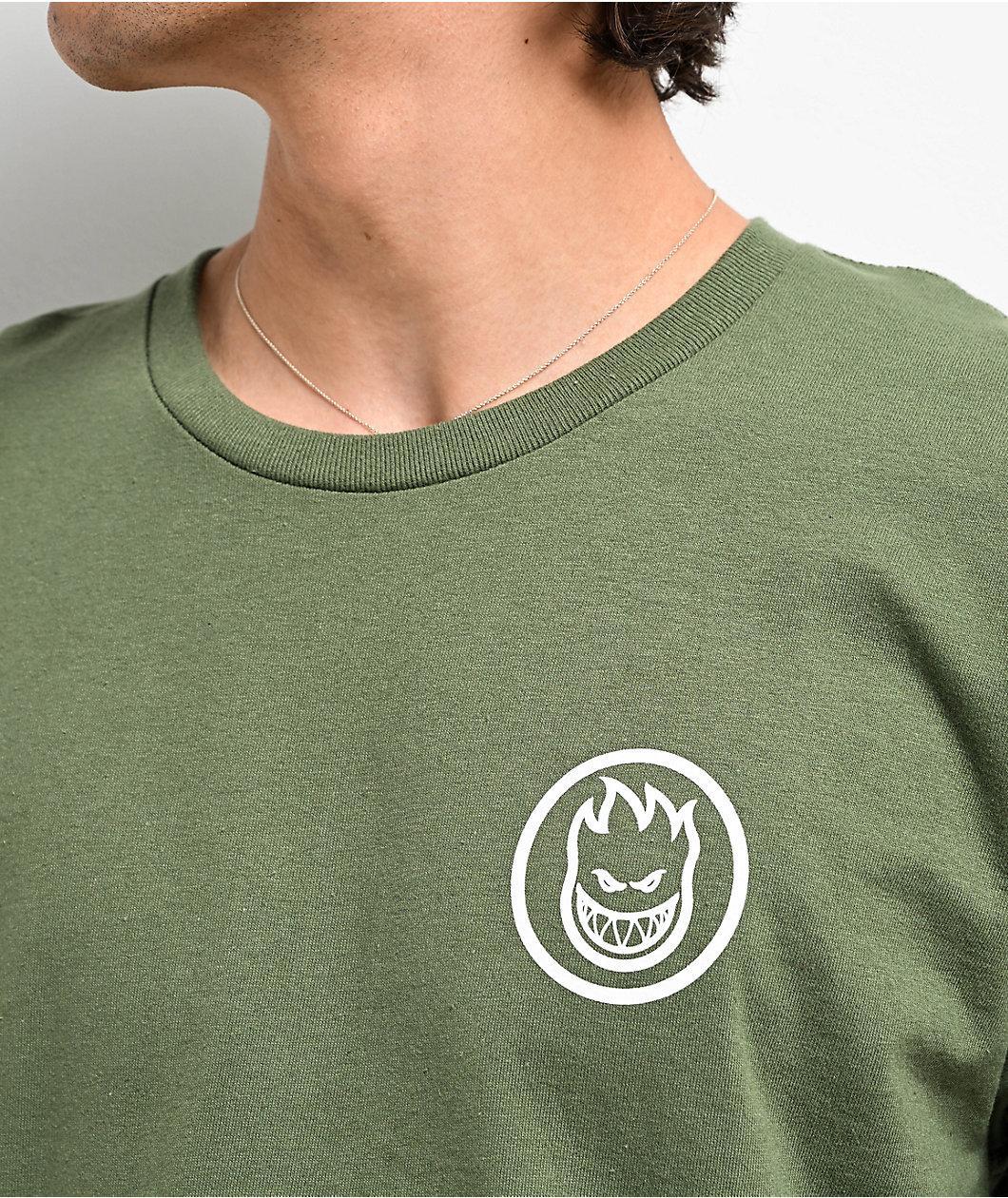 Spitfire Swirled Classic Green T-Shirt Product Image