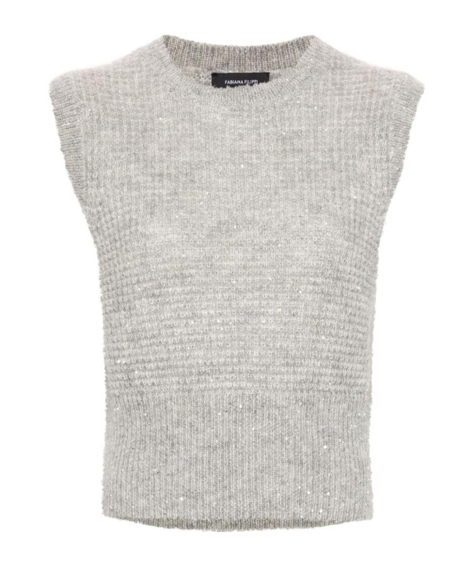 FABIANA FILIPPI Sleeveless Pullover In White Product Image