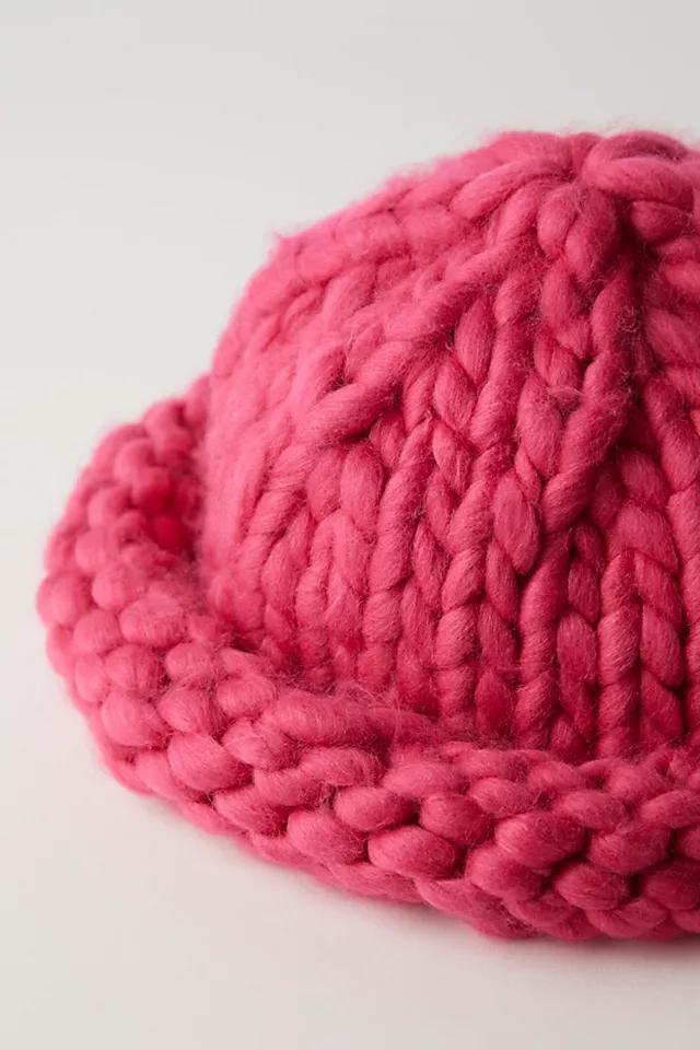 Woven Chunky Knit Beanie Product Image