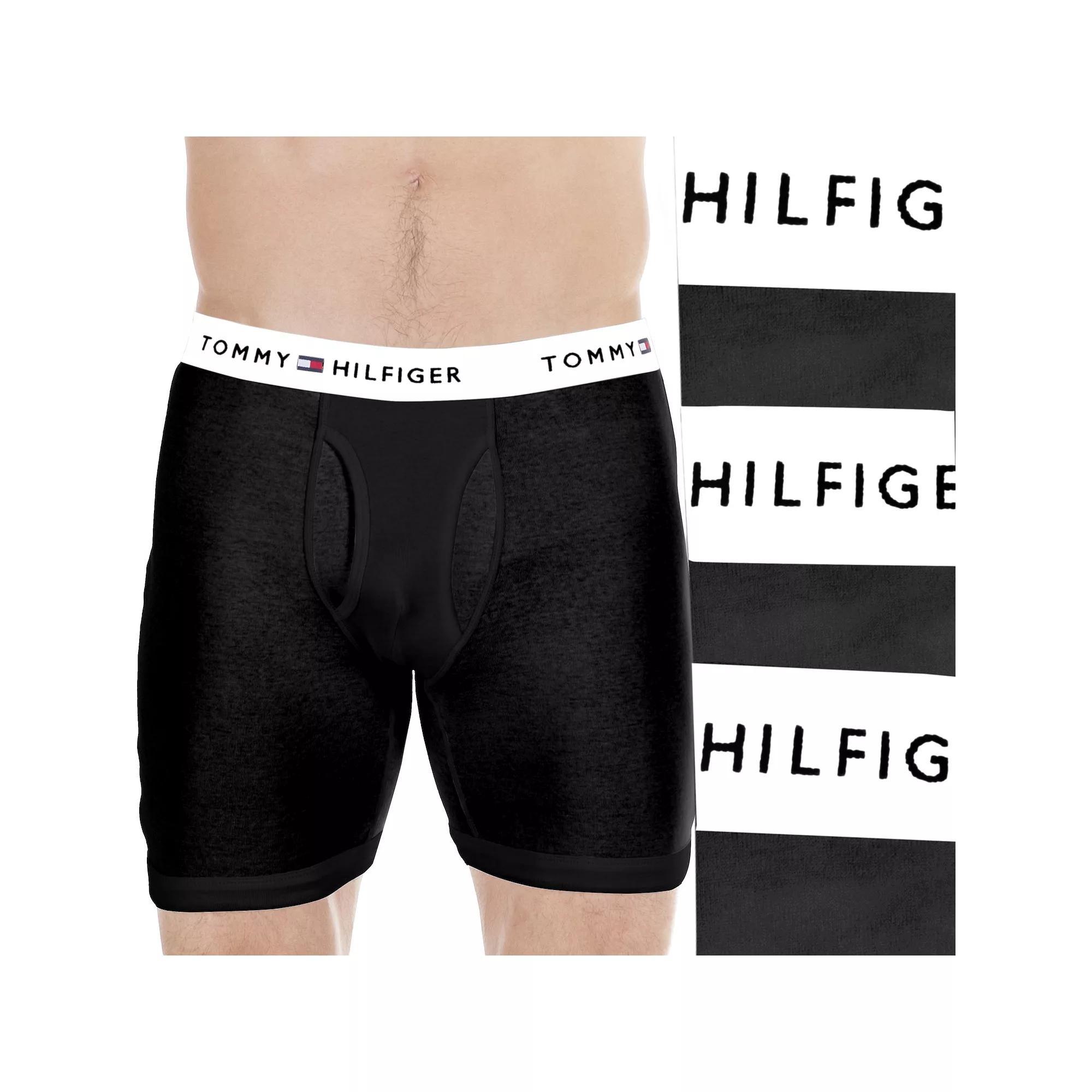 Men's Tommy Hilfiger 3-pack Cotton Classic Boxer Briefs, Size: XL, Navy Gray Product Image