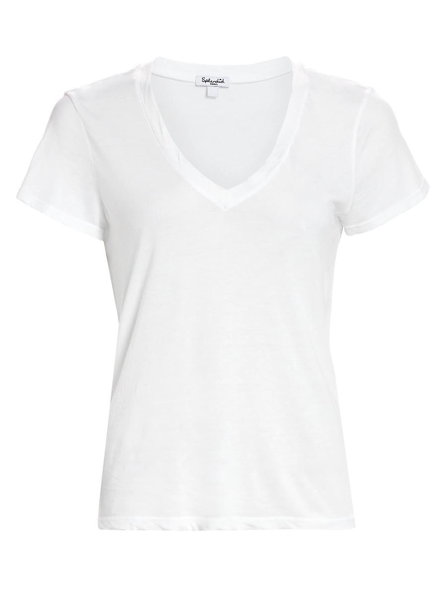 Splendid Kate V-Neck Short Sleeve Tee Shirt Product Image