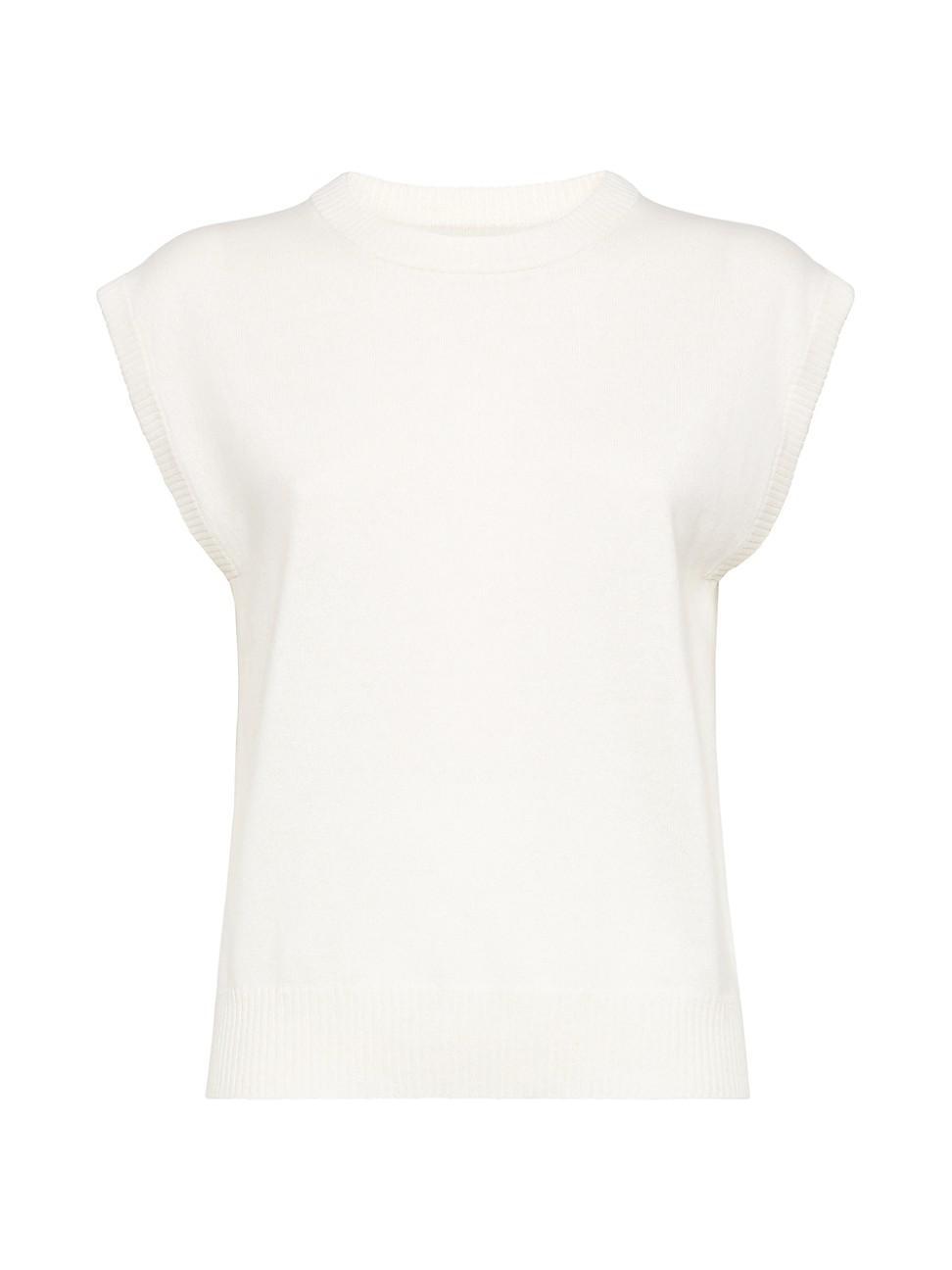 Womens Cashmere Sweater Vest Product Image