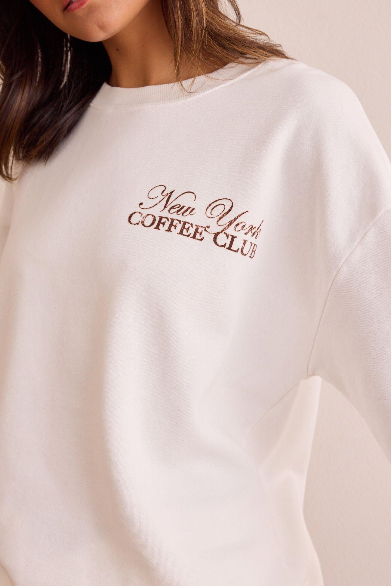 Coffee Club Oversized Sweatshirt Product Image