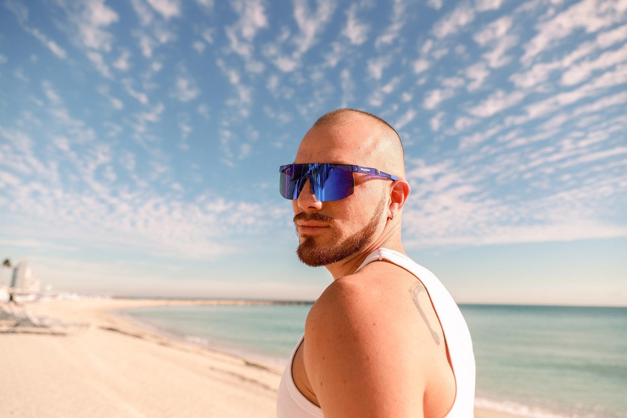 Biscayners Cypress Blue Men's Sunglasses Product Image