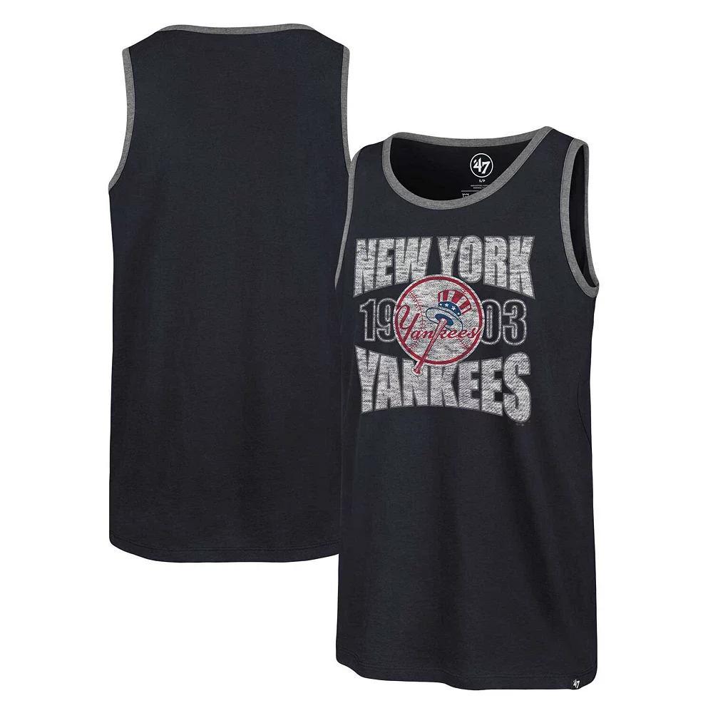 Men's '47 Navy Cleveland Guardians Upload Franklin Tank Top, Size: Small, Grd Blue Product Image
