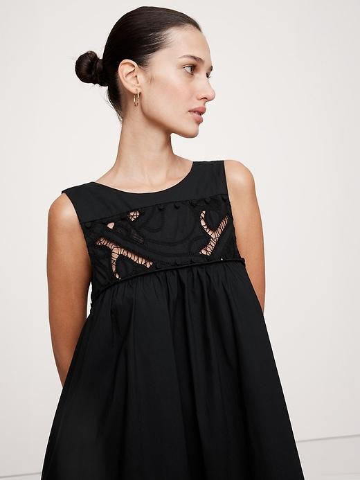 Embroidered Cotton Poplin Maxi Dress Product Image