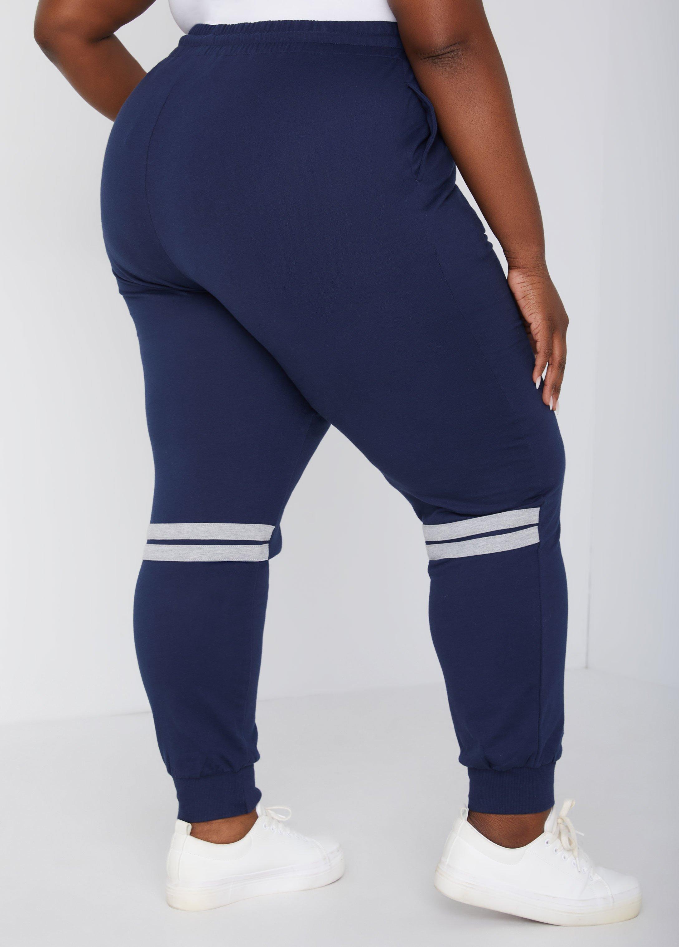 Striped Terry Joggers Product Image