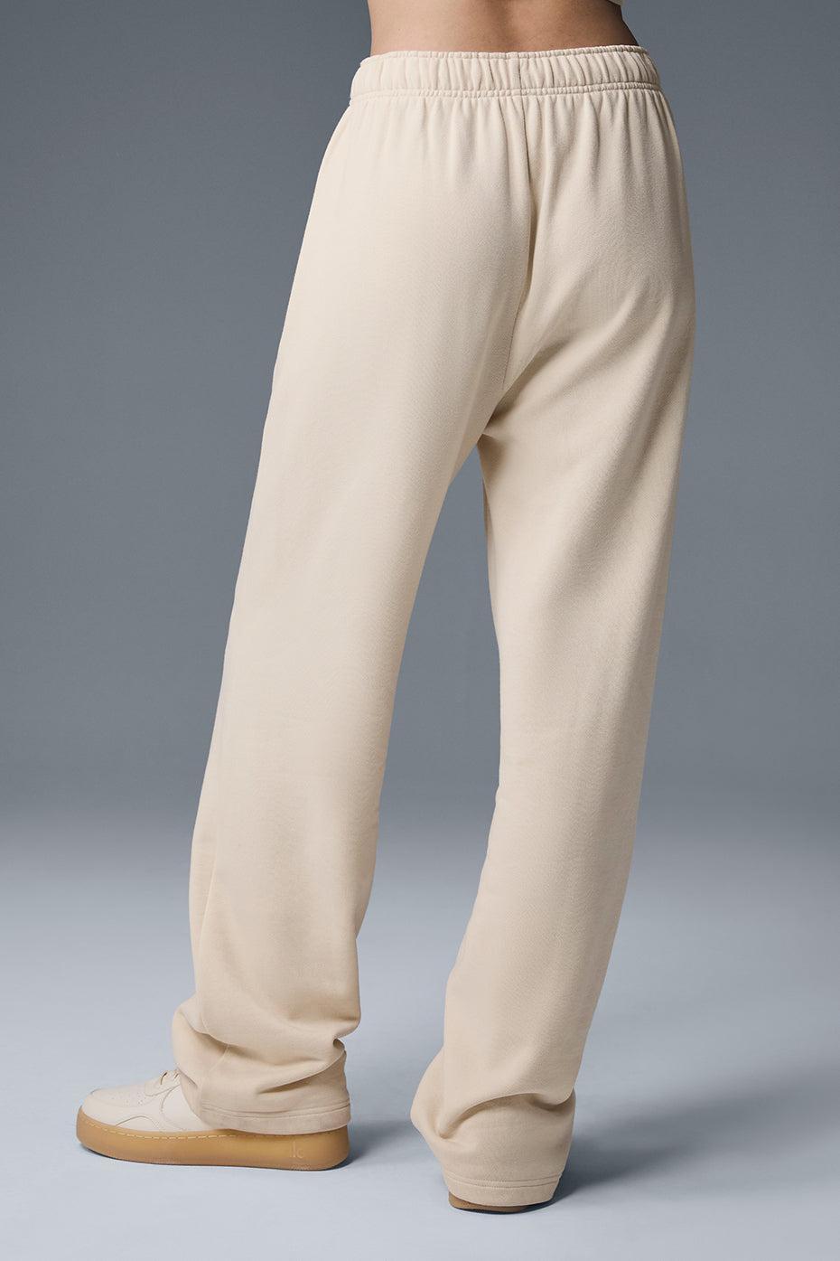 Accolade Straight Leg Sweatpant - Oat Milk Product Image
