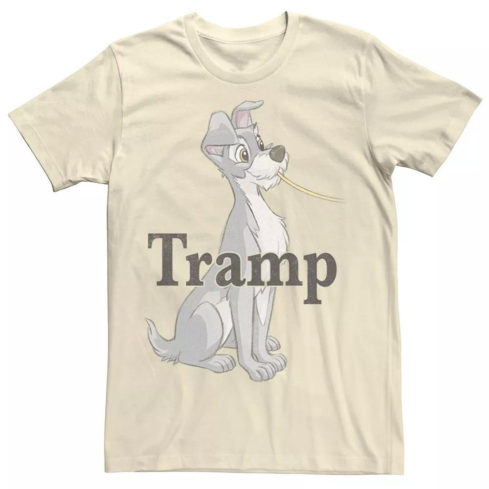 Disney's Lady And The Tramp Spaghetti Tramp Couples Men's Tee, Size: 3XL, Natural Product Image