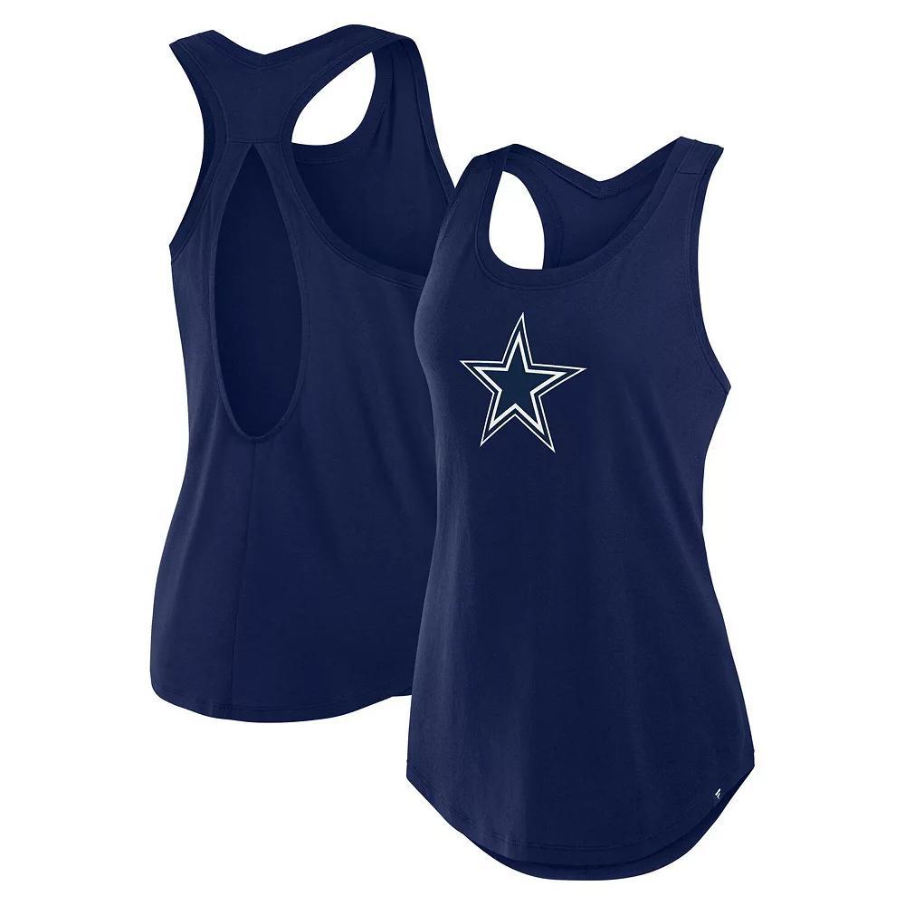 Women's Fanatics Navy Tennessee Titans Iron Fan Tank Top, Size: Large, Blue Product Image