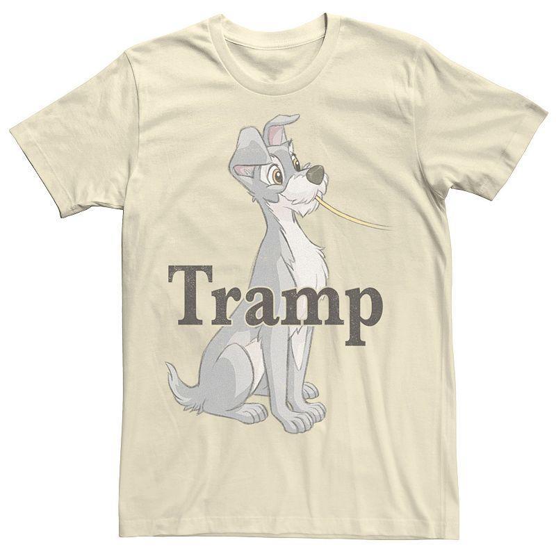 Disney's Lady And The Tramp Spaghetti Tramp Couples Men's Tee, Size: 3XL, Natural Product Image
