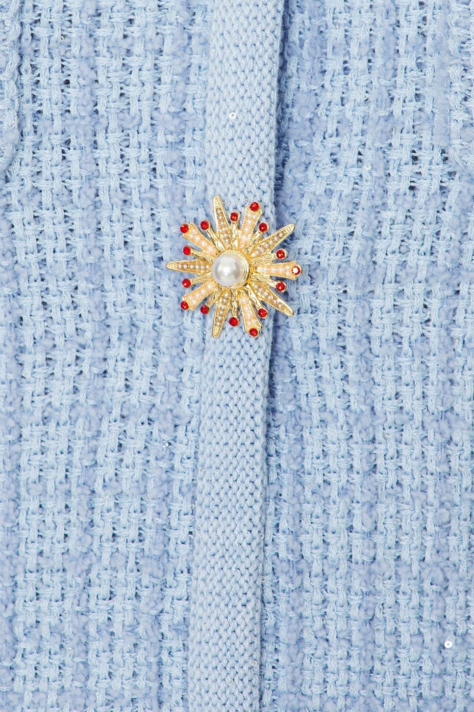 Button Knit Mini Dress self-portrait Product Image