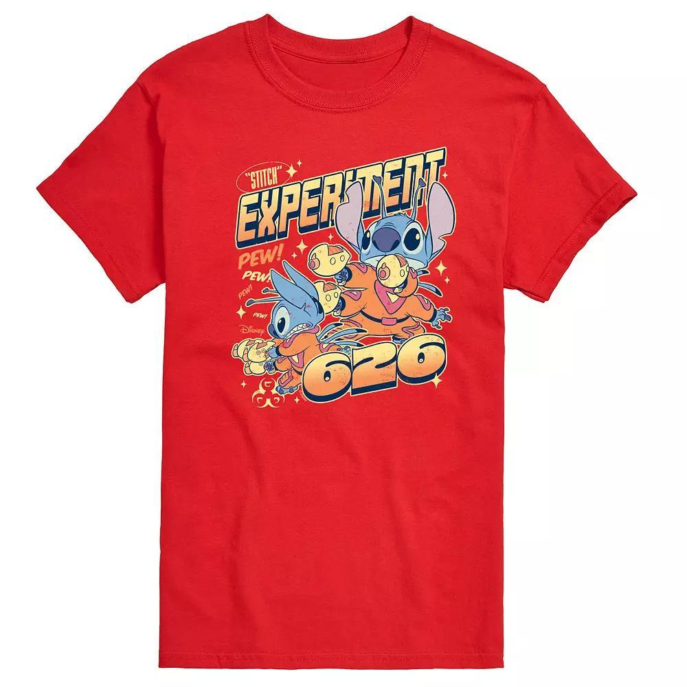 Disney's Lilo & Stitch Men's Experiment 626 Graphic Tee, Size: XL, Grey Gray Product Image